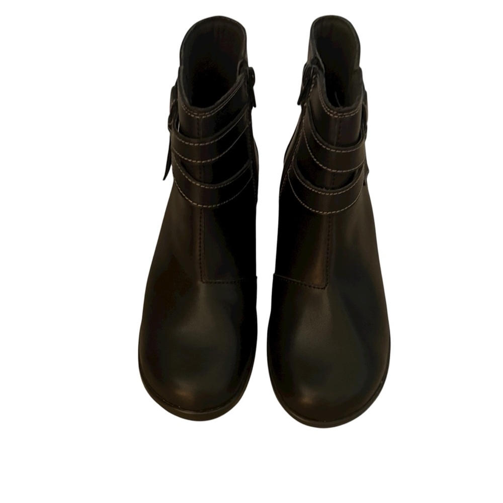 Clark’s Collection Women’s Angie Spice Black Leather Boots Size 7 - Picture 3 of 11